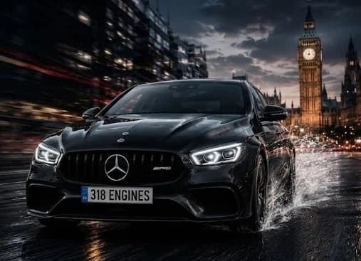 Jaguar-AMG driving through London at night